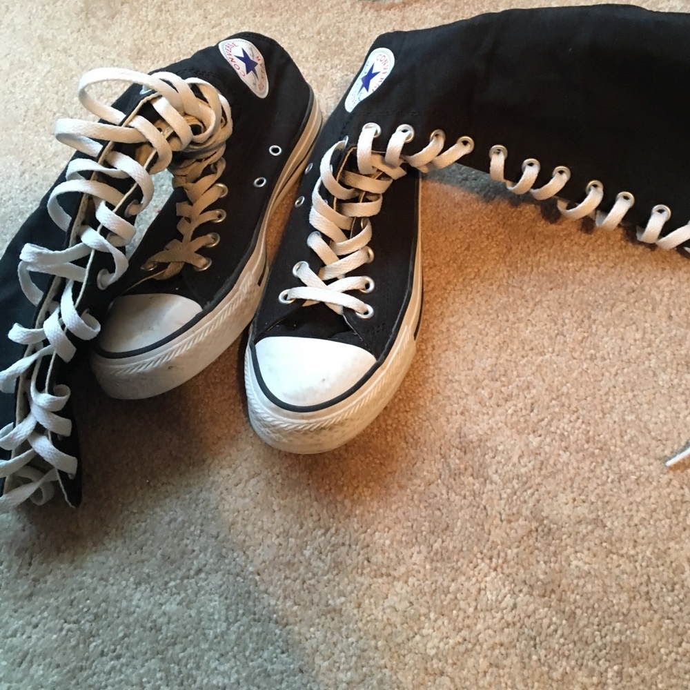 Black Knee-Length Converse
