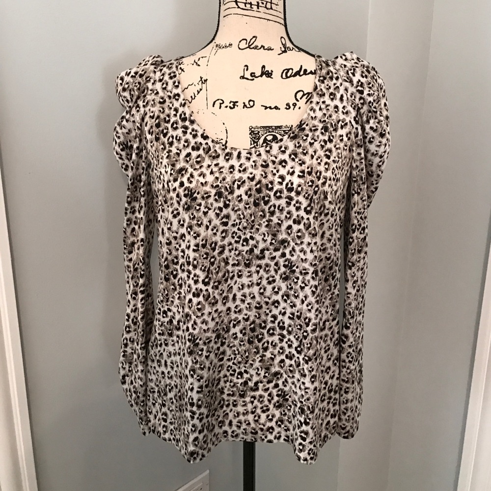 Animal print blouse