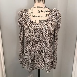 Animal print blouse