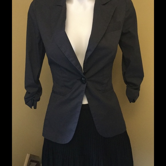 ★❦꒒ik୧⌵♡⌵N୧w❦★ AUCTION PRICE👩🏻‍⚖️ Pin Strip Lite Blazer - Picture 1 of 6