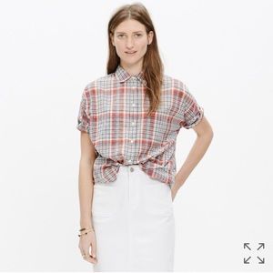 Madewell Plaid button down