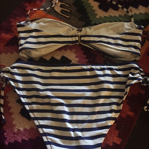 Nautical bandeau bikini size L - Picture 2 of 3