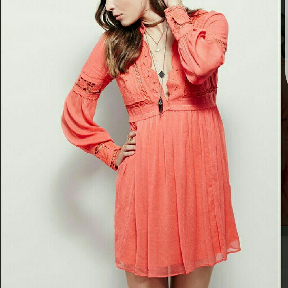 Free people coral dress