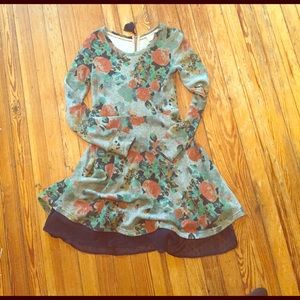 Saturday Sunday Terry for and flare dress NWOT