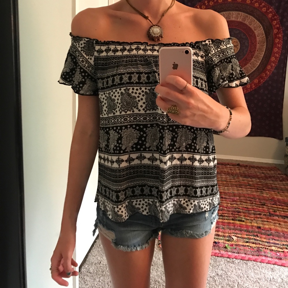 Smocked Shoulder Top