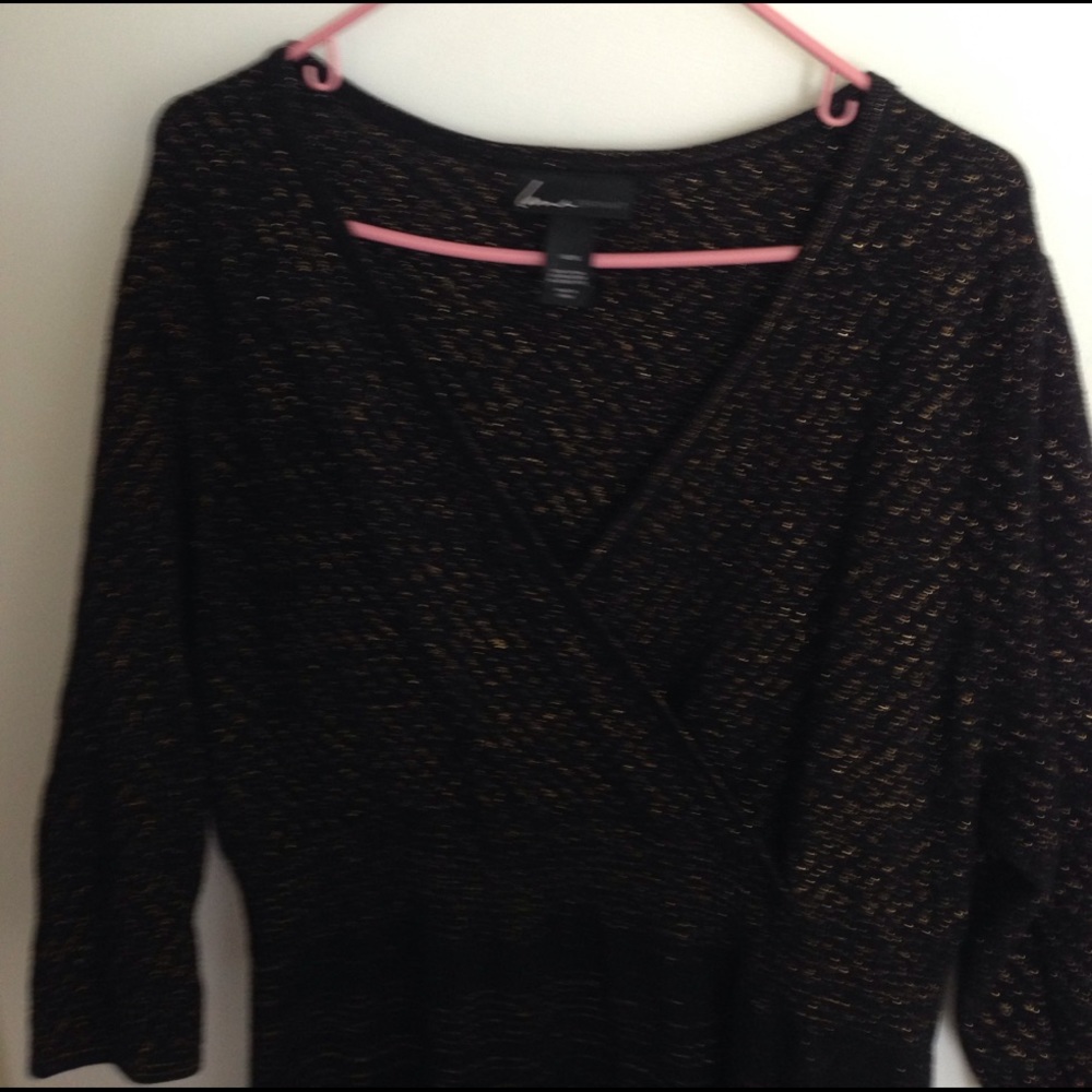 Black and gold Lane Bryant dress. Size 14/16