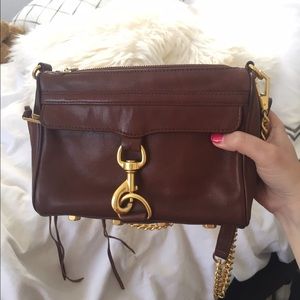 Rebecca Minkoff Mini Mac in luggage brown
