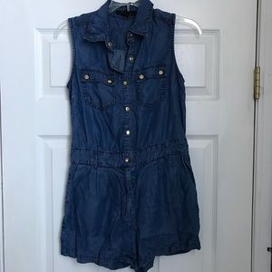 Denim romper