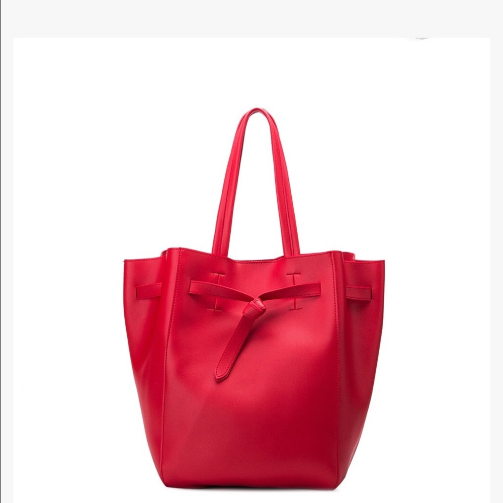 2 BAGS IN 1 Melie Biano Devry Red Tote