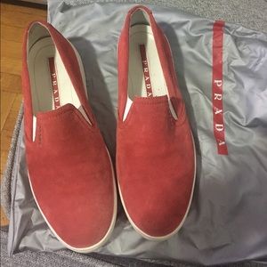 Prada slip on sneakers