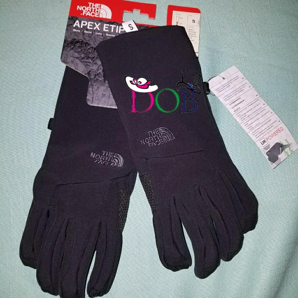 North Face Etip Wo's Small Black Gloves