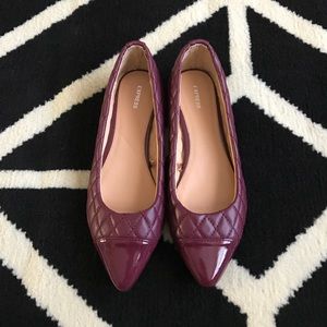 ✨NEW✨ Burgundy Express Flats