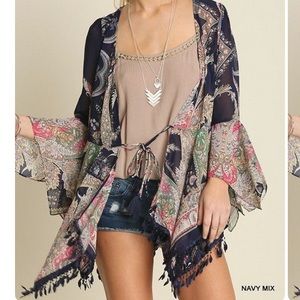 UMGEE Sheer Paisley Kimono