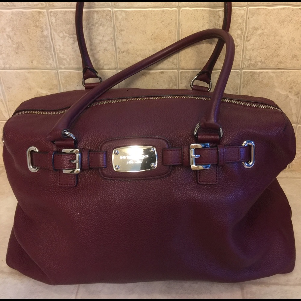 Michale Kors burgundy tote