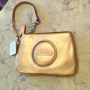 Coach Gold Wristlet