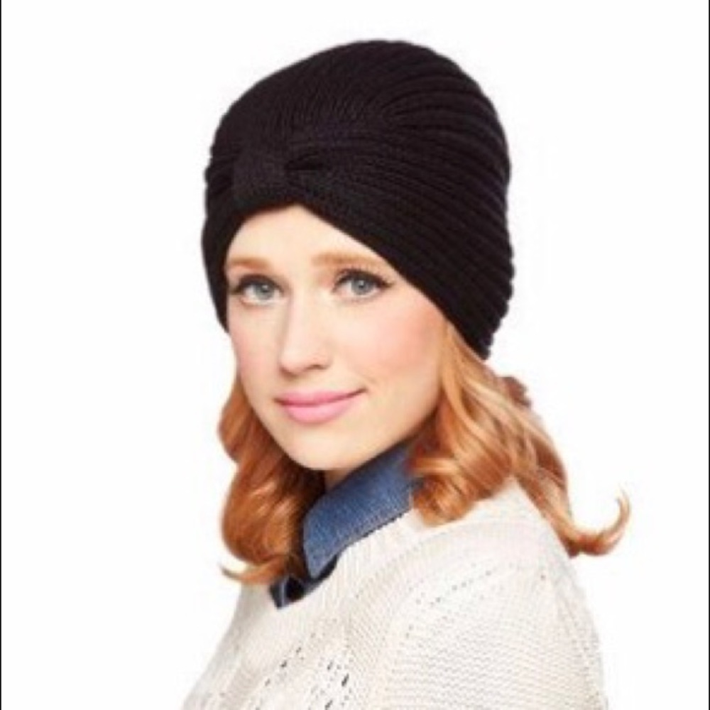 Unique knit hat.