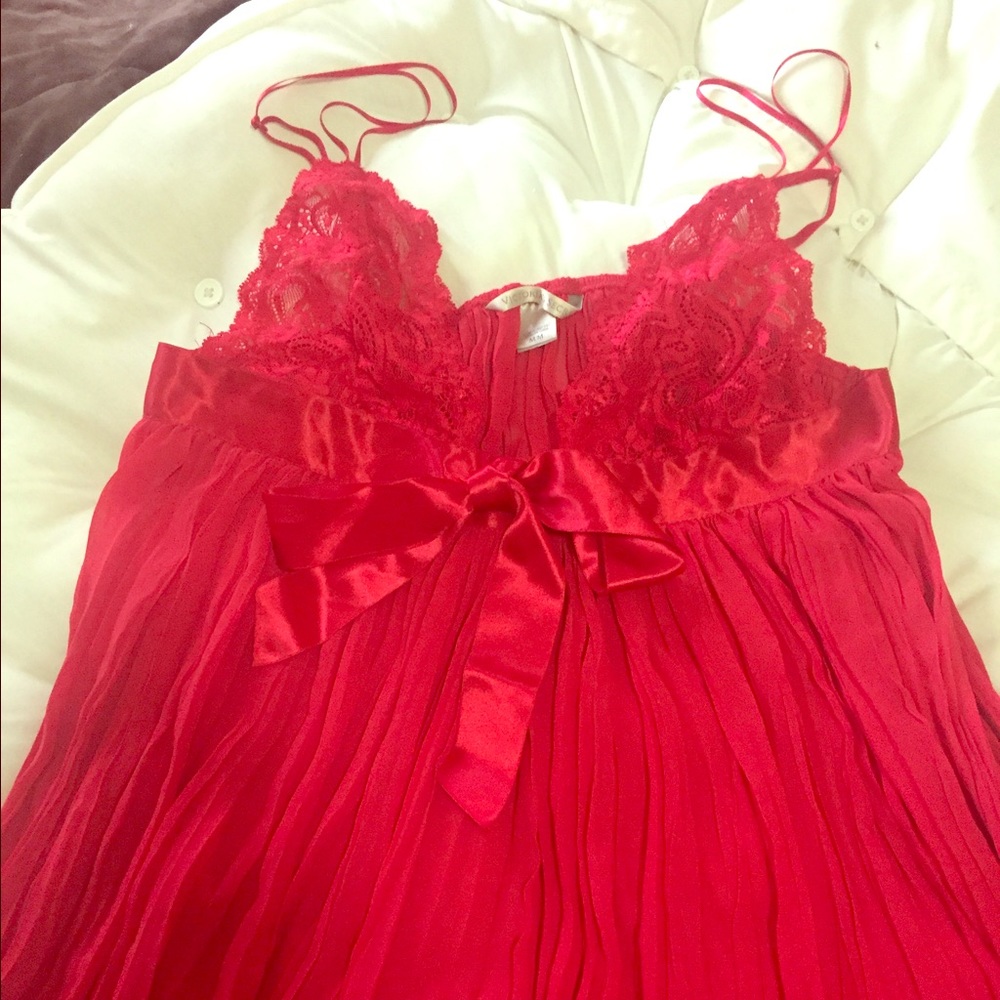 Red Victoria secrets baby doll size m