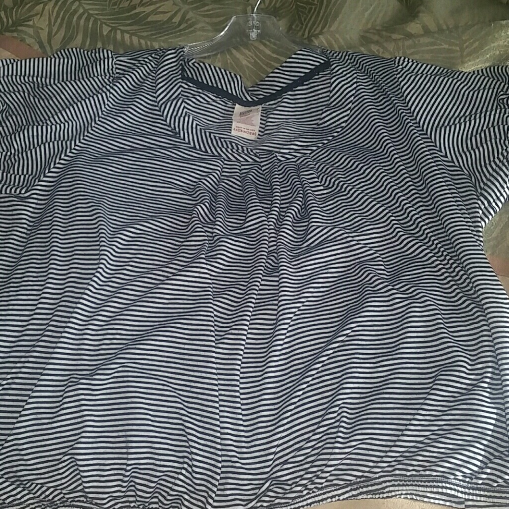 Banded bottom blouse