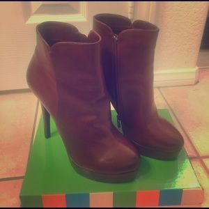 Cognac ankle boots by Charles David