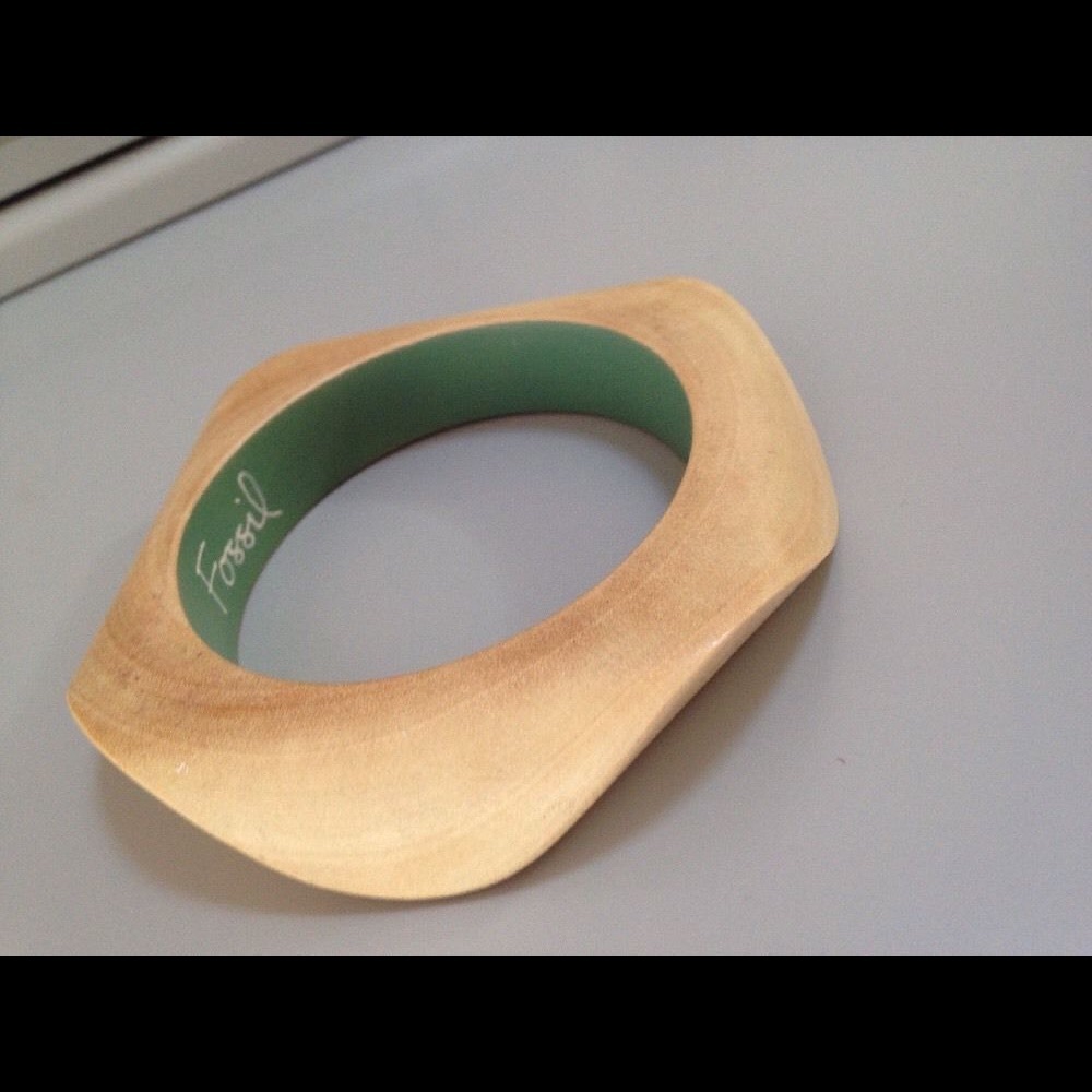 Fossil wooden bangle