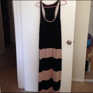 Maxi dress size 2X Black and Tan