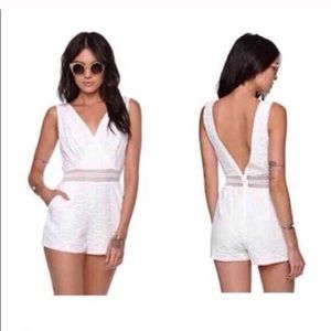 Kendall & Kylie white lace romper
