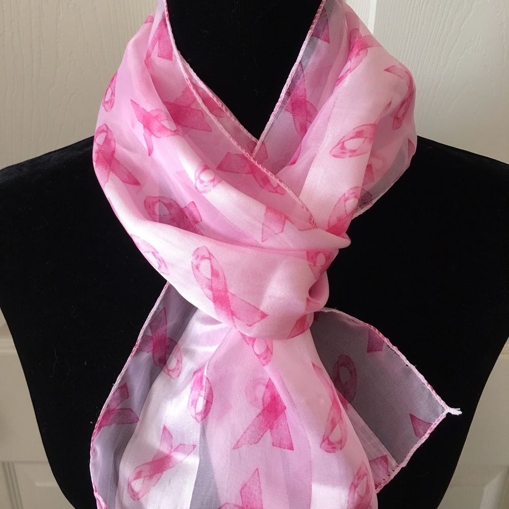 Pink Ribbon Scarf - Picture 2 of 2