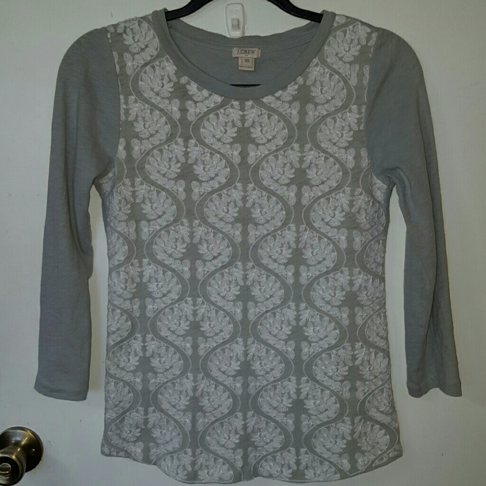 J. Crew Embroidered Top