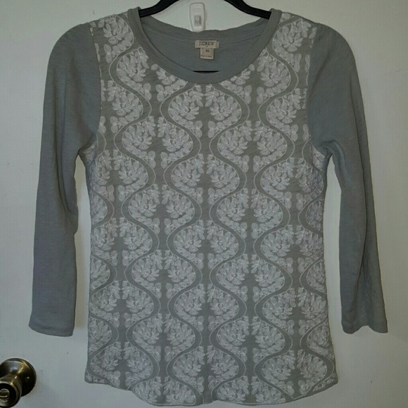 J. Crew Embroidered Top - Picture 1 of 7
