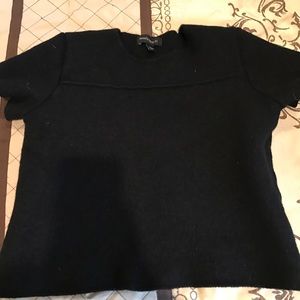 Extra fine merino wool crop sweater
