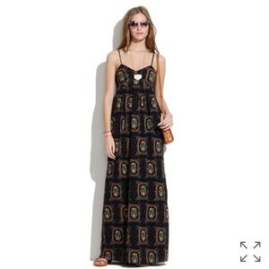 Madewell Floral Frame Maxi Dress
