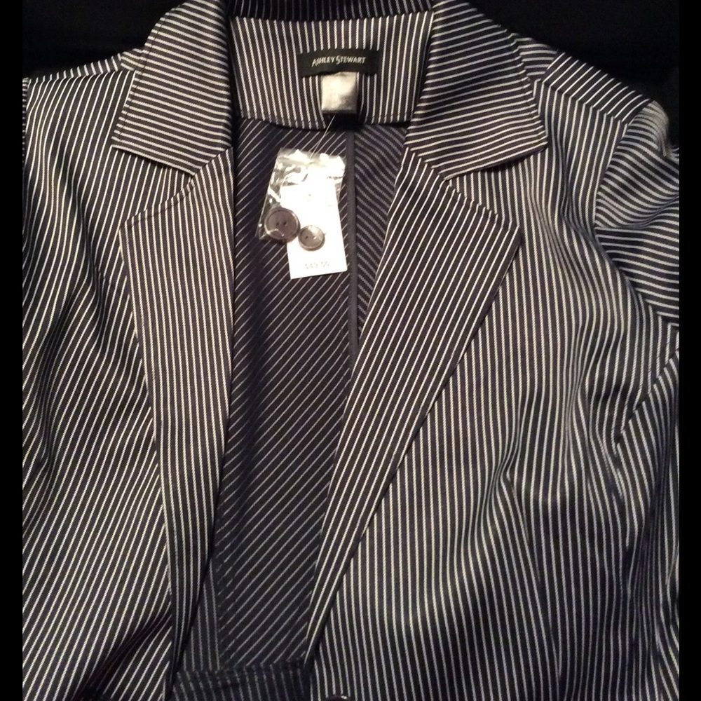 Blazer Navy/White Pinstripes