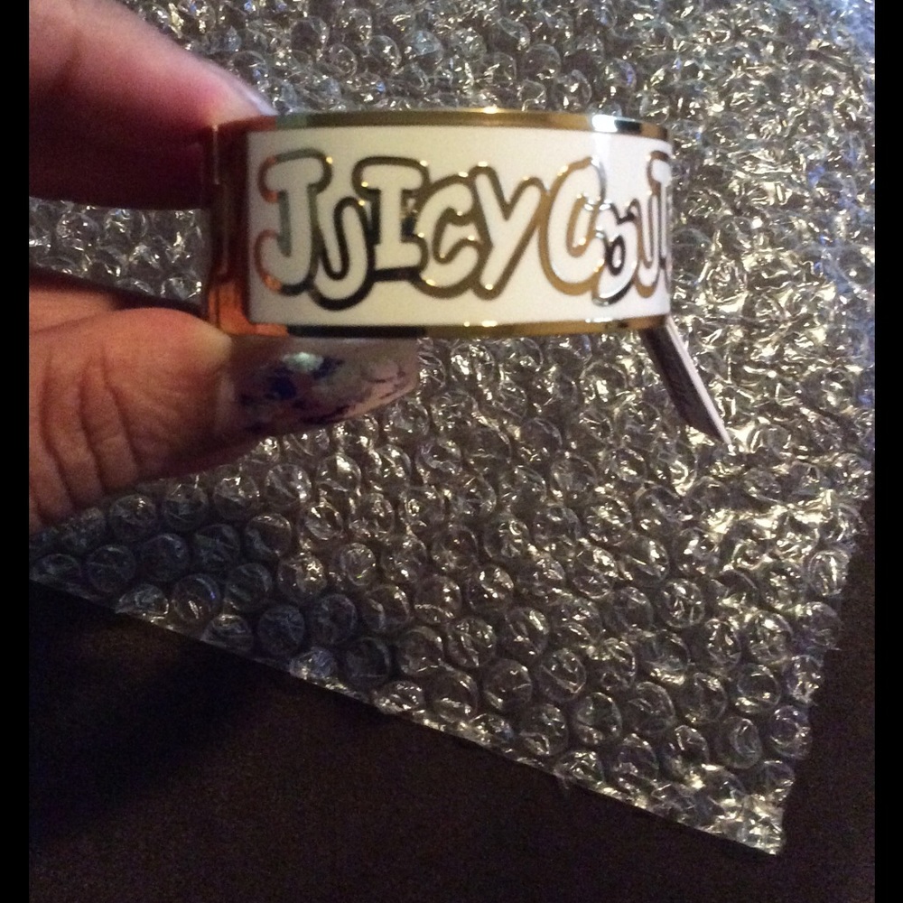 Juicy Couture Gold Tone Enamel Bangle