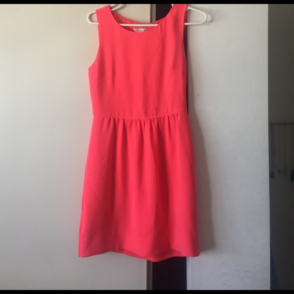 J. Crew coral dress!
