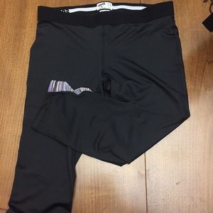 Soffe workout exercise capris - black - large