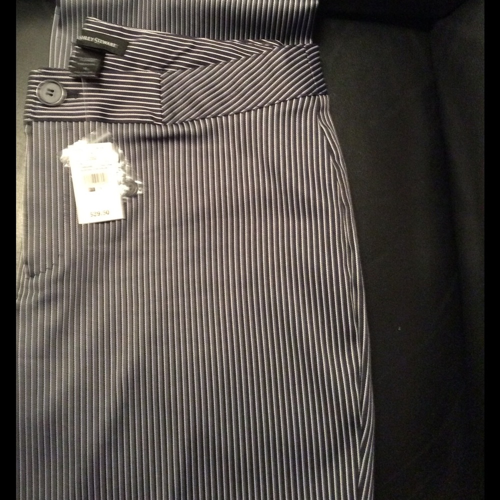 Navy/White Pinstripes pants Blazer goes with these