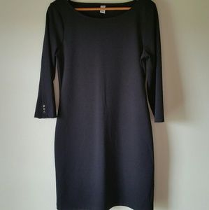 Black knee length dress