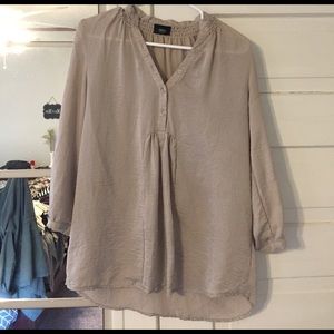 3/4 Sleeve Cream Blouse