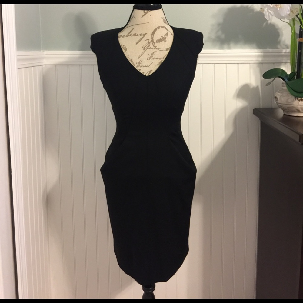 Helmet Lang little black dress cocktail