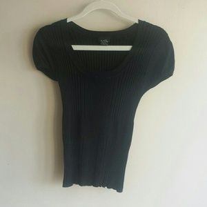 Black cap sleeve shirt