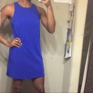 Blue Shirt Shift Dress