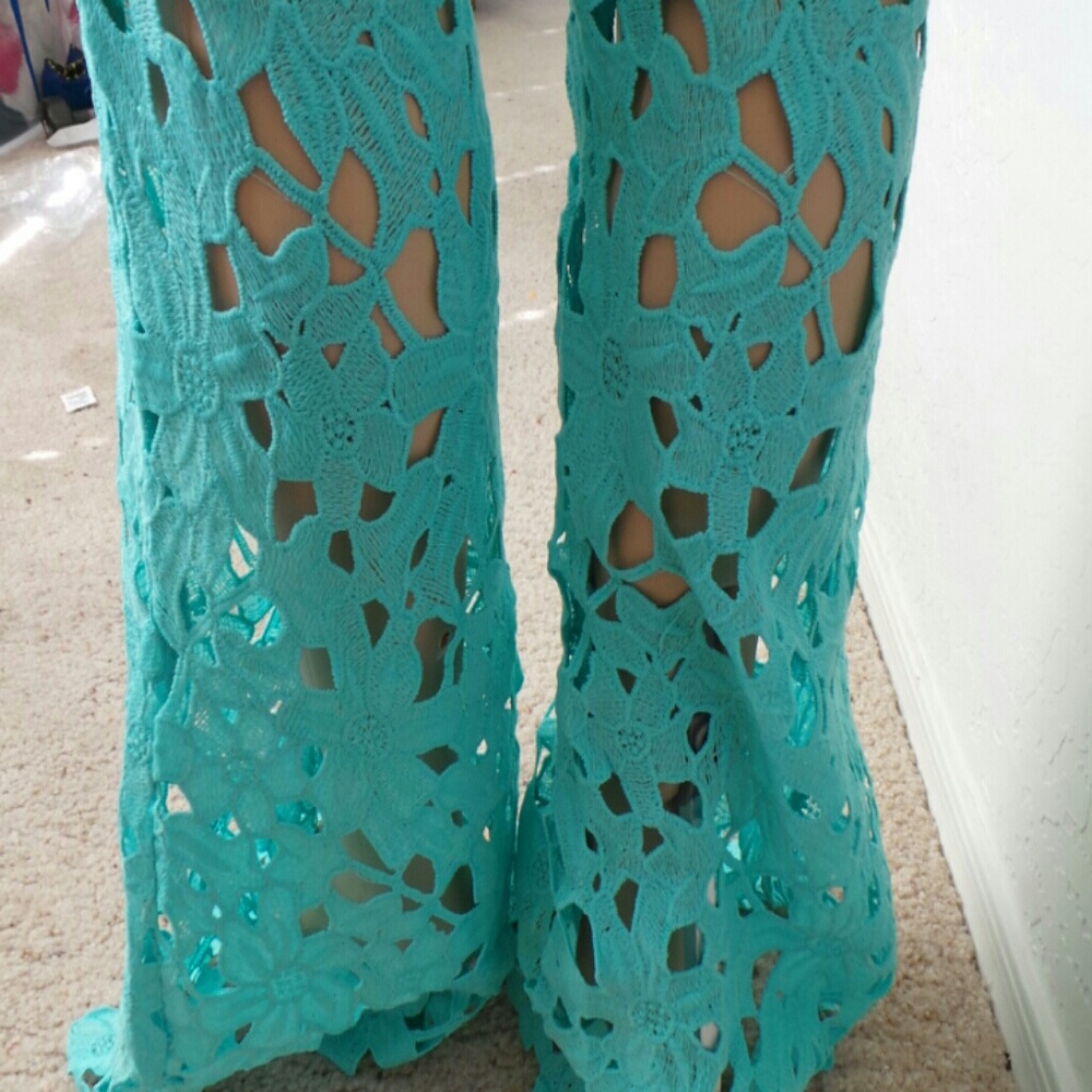 🆕Teal two piece crotchet / lace outfit - Picture 8 of 8