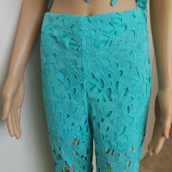 🆕Teal two piece crotchet / lace outfit - Picture 4 of 8