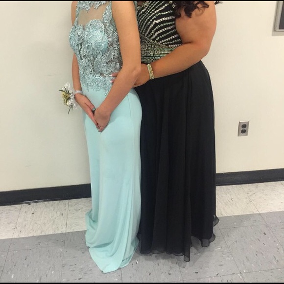 Mint green prom dress - Picture 1 of 3