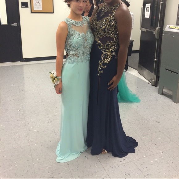 Mint green prom dress - Picture 3 of 3