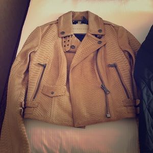 Burberry Python leather jacket