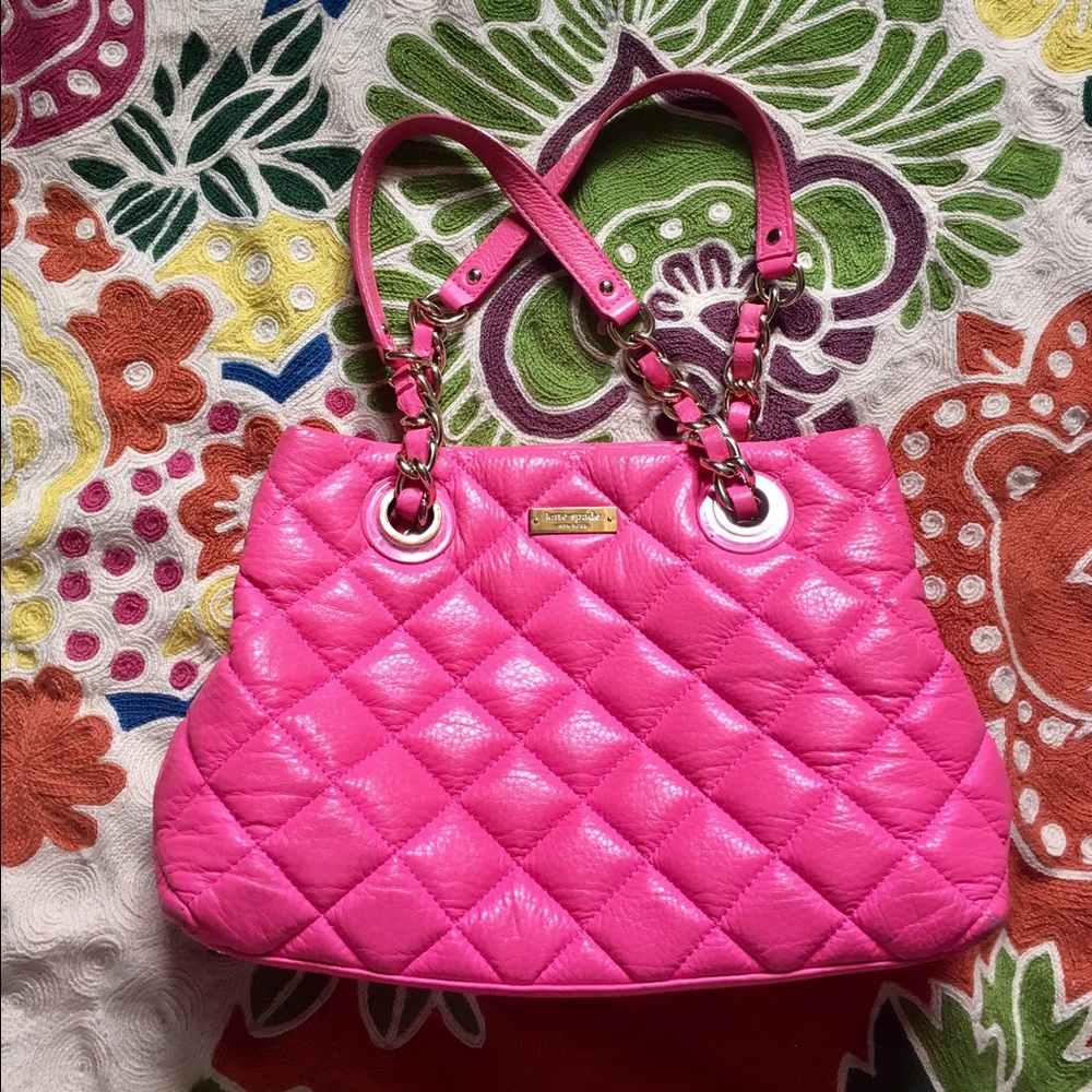 Kate Spade hot pink leather purse