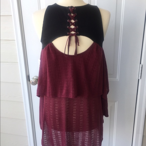 Free People NWT Sleeveless Tunic, Laced back open - Picture 7 of 8