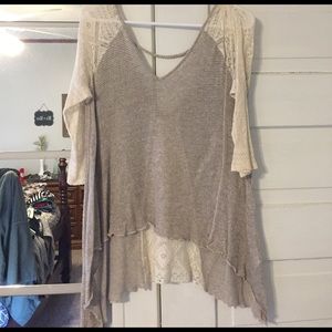 Light Sweater with Crochet details