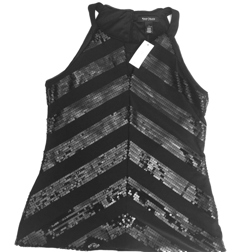 NWT Black Sequin Tank